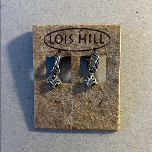 Lois Hill Twisted Silver Drop Earrings